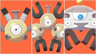 FULL MAGNEMITE EVOLUTION TEAM Shiny Magnemite Shiny Magneton Shiny Magnezone [upl. by Nnylirej610]