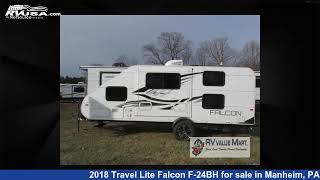 Breathtaking 2018 Travel Lite Falcon Travel Trailer RV For Sale in Manheim PA  RVUSAcom [upl. by Adorl]