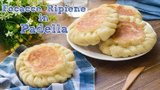 Focacce Ripiene in Padella Pronte in 5 Minuti  Focaccia Senza Lievitazione  55Winston55 [upl. by Layap]