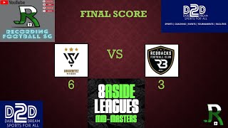 D2D 8asideleagues MidMasters Season 1  Socceritez Veteran FC vs Redbacks FC [upl. by Anailuy843]