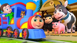 Train Choo Choo Song  MORE Lalafun Animal Nursery Rhymes amp Kids Songs [upl. by Larimer274]