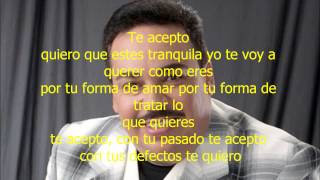 Te acepto David Pabon  Letra [upl. by Bridie504]