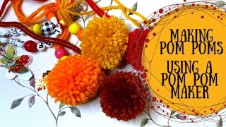 Making Pom Poms using a Pom Pom Maker [upl. by Geesey]