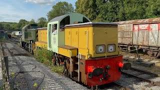 14’s60 Ecclesbourne Valley Railway Duffield to Wirksworth D9504 D9551 D9523 D9553 28072024 [upl. by Phaih802]