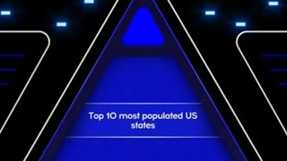 The 10 Most Populated US States  Tenable Game App Final [upl. by Odrareg155]