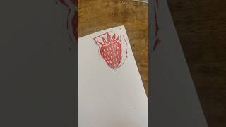 1er essai de tampon avec un vrai kit de linogravure 🍓 craft linoleum stamps diy linogravure [upl. by Yadroc]