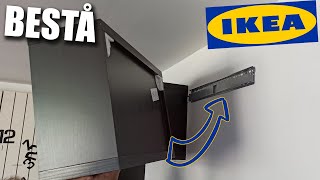 IKEA BESTA  How to fix TV wall cabinet  Fixer meuble haut murale [upl. by Viquelia]