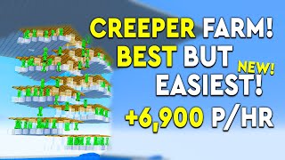 Minecraft BEST CREEPER FARM Tutorial  NEW  49006900HR [upl. by Golden]