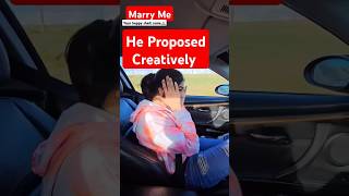 What a Creative marriage proposal relationship wedding love trending [upl. by Dnalkrik]