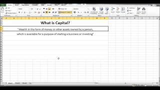 Free Online Bookkeeping Course 2  What is Capital [upl. by Corkhill]