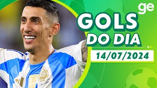 GOL DO TÍTULO DA ARGENTINA ⚽ COPA AMÉRICA  LISTAS  geglobo [upl. by Adyl]