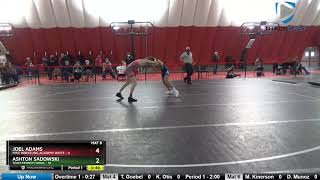 USAW TOA Club Duals HS BoysboutNo 132 Joel Adams MWC Wrestling Academy White Vs Ashton Sadowski [upl. by Stenger982]