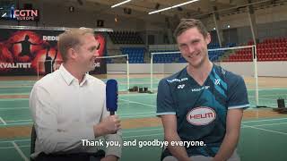 Olympic champion Viktor Axelsen talks about his goal for Paris 2024 in Chinese｜Badminton｜Denmark [upl. by Cirdahc]