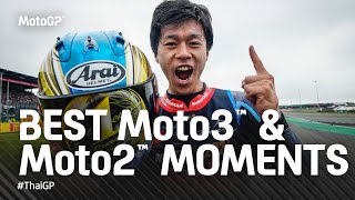 Best Moto3™ amp Moto2™ Moments 🏆  2024 ThaiGP [upl. by Ettevets]