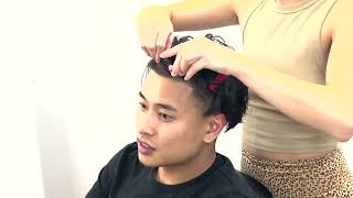 How to Perm your Hair at Home  Straight to Curly Hair  Mens Asian Perm [upl. by Polinski171]