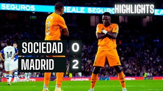 HIGHLIGHTS  Real Sociedad 02 Real Madrid  LaLiga 202425  Goals amp Skills [upl. by Kizzie]