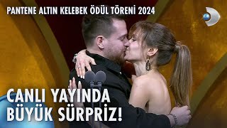 Alper Rendeden şoke eden evlilik teklifi 💍  Pantene Altın Kelebek Ödül Töreni 2024 [upl. by Nilo]