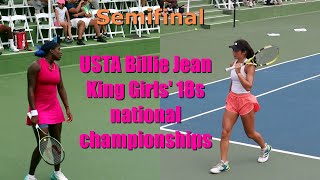 USTA girls 18 national championships 🔥 Clervie Ngounoue vs Valerie Glozman 🎾 USTA tennis 2023 🔥🎾 [upl. by Oninotna709]