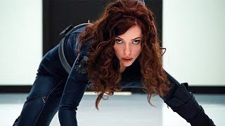 Black Widow vs Hammer Security  Fight Scene  IronMan 2 2010 Movie CLIP HD [upl. by Bacon899]