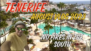 Tenerife No fires in the South  August 2023 vlog Iberostar Sabila [upl. by Tloc877]