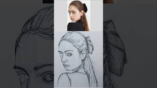 Quick Tips for Stunning Portrait shorts drawing howtodrawaface realisticportrait artwork [upl. by Shifra879]