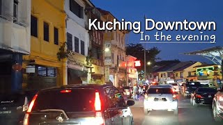 Kuching Sarawak evening drive from Wisma Saberkas to Waterfront🌸 [upl. by Flora]