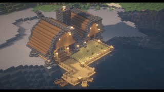 Minecraft  How to make Fisherman House 🐟🎣🌊 [upl. by Milissent829]