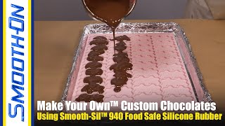 How To Make Your Own Custom Chocolates Using a Food Safe Silicone Mold [upl. by Buller]