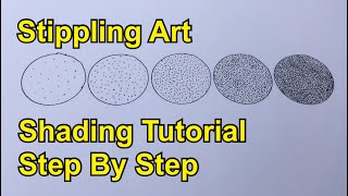 Shading Tutorial for Stippling Art  Step by Step  Dot Art  DIY  Bundela Official [upl. by Yerroc]