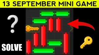 Hamster Kombat Mini Game 13 September Today  Hamster Kombat Puzzle Today  Hamster Kombat Key Today [upl. by Asillam721]