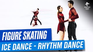 Figure Skating  Ice Dance Rhythm Dance  Full Replay  Beijing2022 [upl. by Alleinad243]