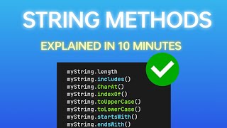 JavaScript String Methods in 2024 Js with Vine [upl. by Hospers351]