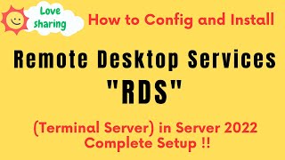 How to config and Install Remote Desktop Services RDS Terminal Server in Server 2022 Complete Setup [upl. by Luahs525]