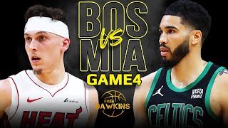 Boston Celtics vs Miami Heat Game 4 Full Highlights  2024 ECR1  FreeDawkins [upl. by Zilef]