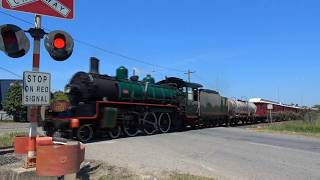 BB18 ¼ 1079  Steam Train Sunday  Pinkenba Branch  4112018 [upl. by Ycnuahc]