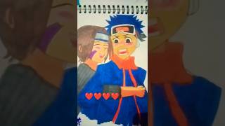 Obito and rin drawing 🎨sharnika obitoandrin 💯🔥 [upl. by Merola]