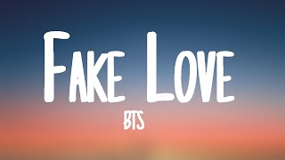 BTS 방탄소년단  Fake Love Lyrics [upl. by Viccora]