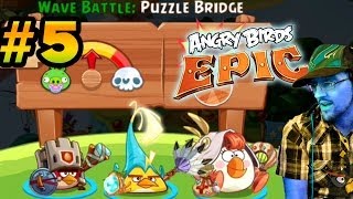 Lets Play Angry Birds EPIC PART 5 Matilda the Healer Tough Monty  More Upgrades iOS Face Cam [upl. by Bullis]