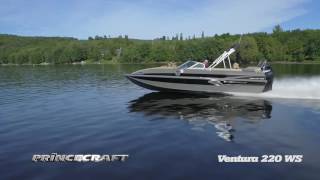 Princecraft  Ventura 220 WS 2017  Bateaux pontés  Deck boats [upl. by Aicened]