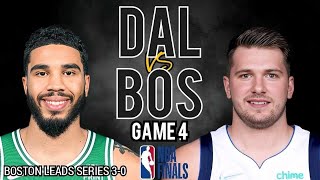 NBA LIVE DALLAS vs BOSTON GAME 4 FINALS  JUNE 152024  2024 NBA Finals LIVE Score [upl. by Lever]