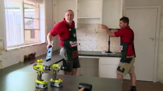 How To Install Kitchen Wall Cabinets  DIY At Bunnings [upl. by Thurstan70]