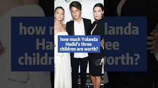 How much Yolanda hadid’s three children are worth [upl. by Ellimak]