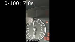 BMW e91 318d stage 1 acceleration test [upl. by Etnohs]