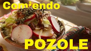 Comiendo AUTENTICO Pozole mexicano Teknoshopmex [upl. by Ecnirp584]