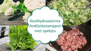 Koolhydraatarme Andijviestamppot met spekjes [upl. by Allayne676]