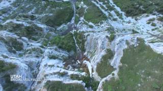 Provo Canyon Utah Veil Bridal Falls [upl. by Ecnarrat]