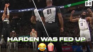 James Harden Was Over Giannis Antetokounmpos Free Throw Routine [upl. by Dickie757]