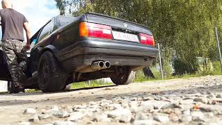 BMW 325I E30 straight pipes exhaust sound [upl. by Yrekcaz]