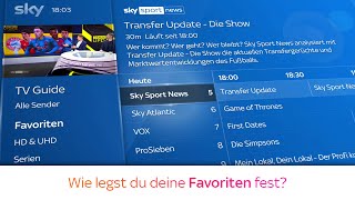 Sky Service Tutorial  Favoritenliste anpassen [upl. by Barayon]