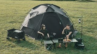 Commander Geodesic Tent  Black  Mobi Garden [upl. by Leivad]